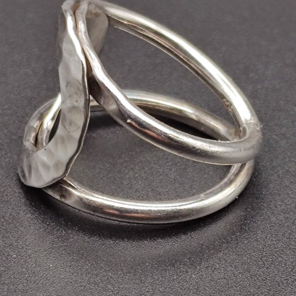 Sterling Silver Hammered Ring - image 5